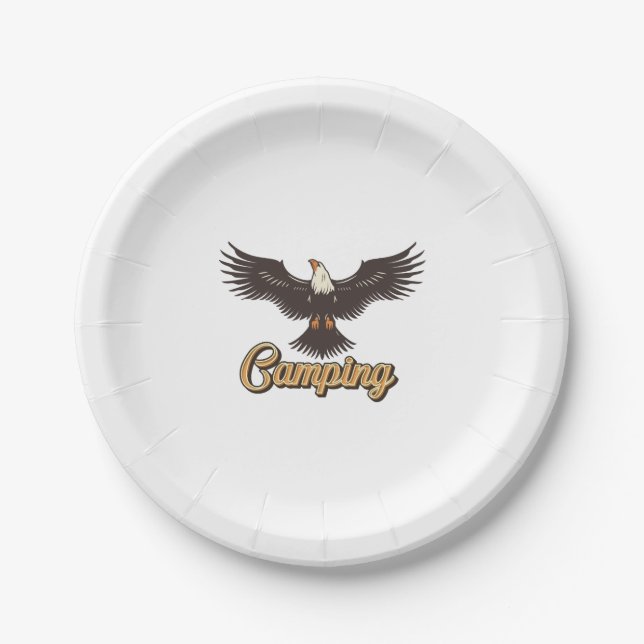 Eagle Embrace - Adventure, Freedom & Inspiration Paper Plates (Front)