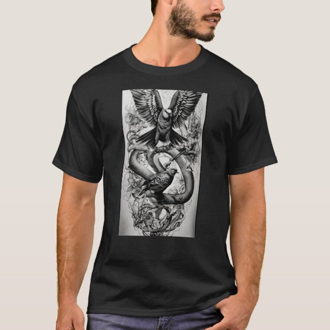 "Eagle Essence: Unleash the Wild Spirit witT-Shirt T-Shirt (Front)