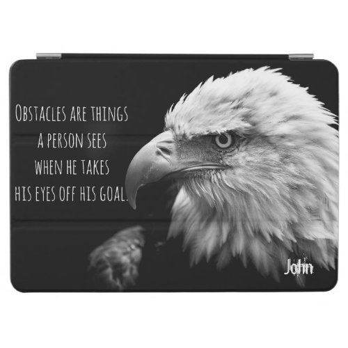 Eagle Eyes Best Quote Personalized Name iPad Air Cover