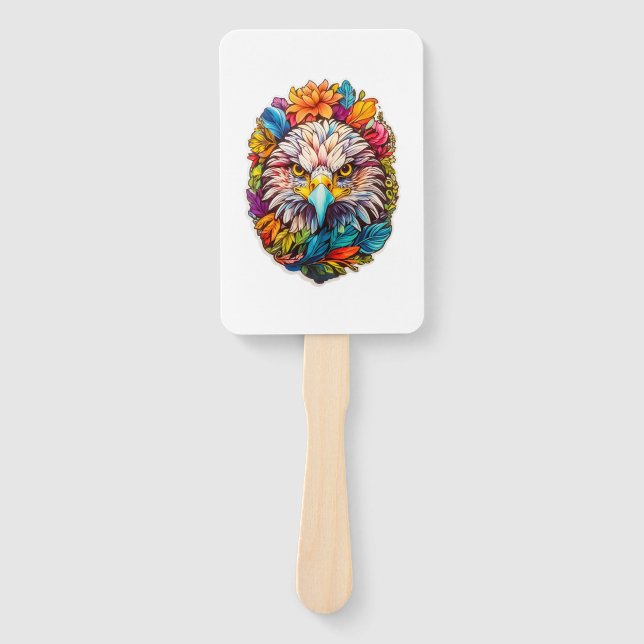Eagle Face Hand Fan (Front)