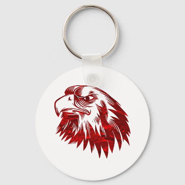 Eagle Face Keychain (Front)