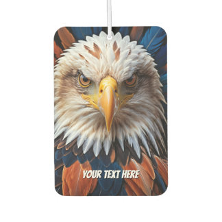 Eagle Face with Personalized Text Air Freshener