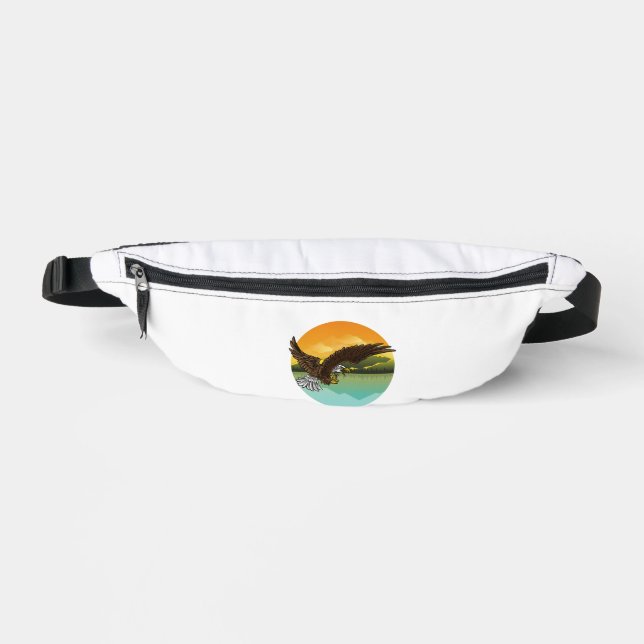 Eagle Falcon Bird Swooping Hawk Buzzard Raptor Fanny Pack (Front)