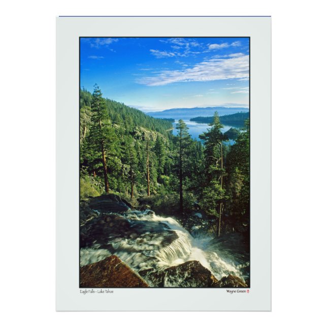 Eagle Falls Above Lake Tahoe Photo Print (Front)