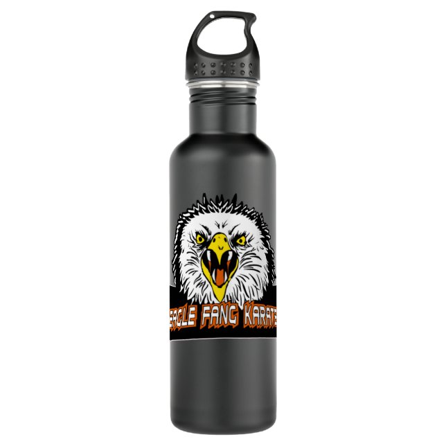 Eagle fang Karate  Stainless Steel Water Bottle (Front)