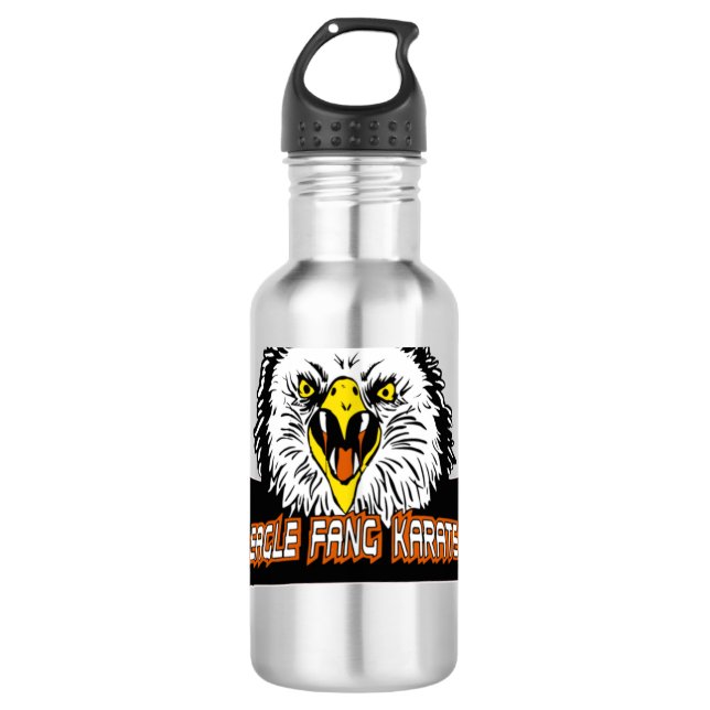 Eagle fang Karate  Stainless Steel Water Bottle (Front)