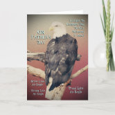 Father's Day Juvenile Bald Eagle' Scripture Greeting Card — BCDesign