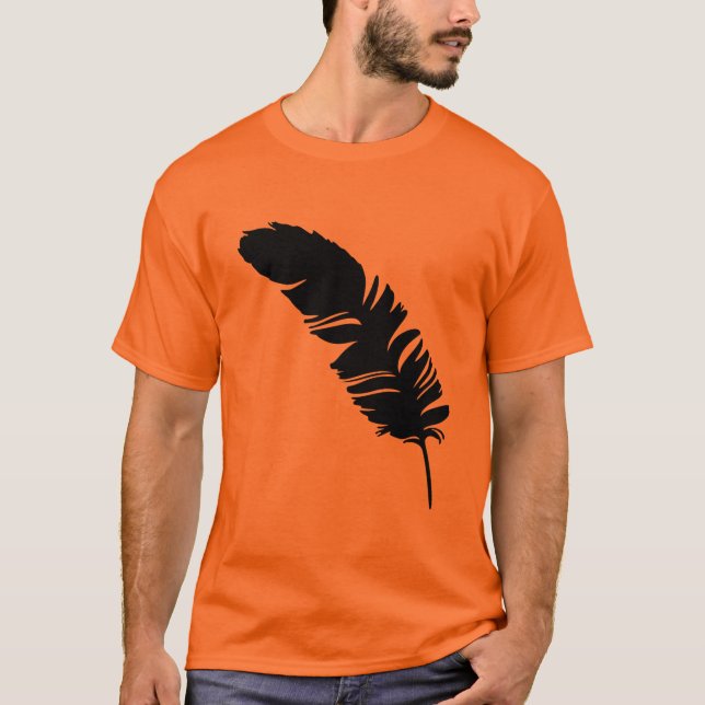 Eagle feather black silhouette T-Shirt (Front)