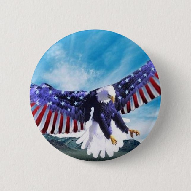 Eagle Flag Button (Front)