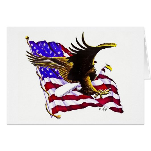 Eagle & Flag Cards (Front Horizontal)