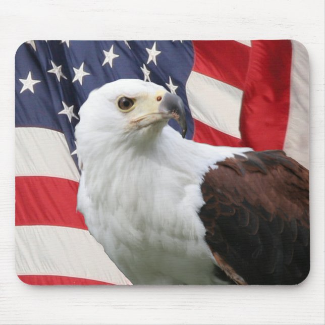 Eagle & Flag Mouse Pad (Front)