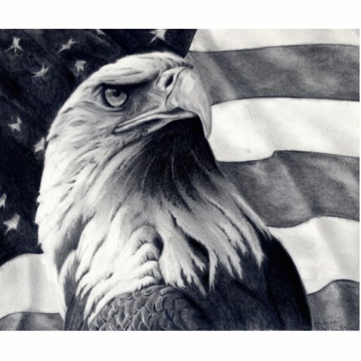 Eagle & Flag Photo Sculpture | Zazzle