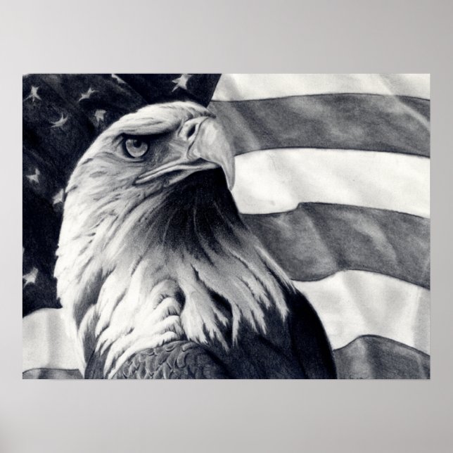 Eagle & Flag Poster Art (Front)