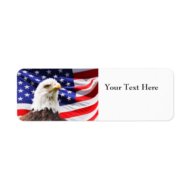 Eagle Flag Return Address Labels (Front)