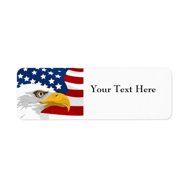 Eagle Flag Return Address Labels (Front)