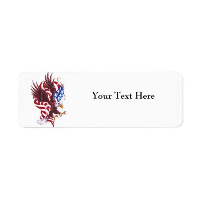 Eagle Flag Return Address Labels (Front)