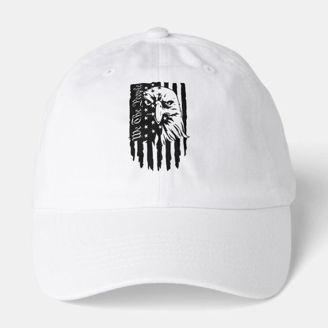 Eagle Flag "We the People" USA Flag Hat (Front)