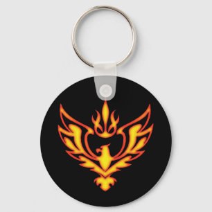 EAGLE & FLAME KEYCHAIN