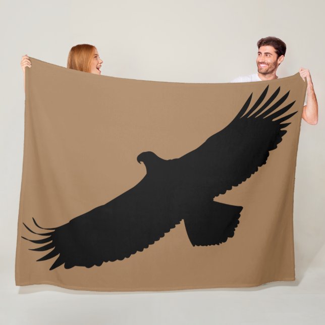 Eagle Fleece Blanket - Choose Color (In Situ)