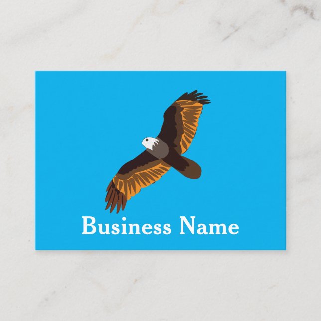 Eagle Flying Bald Eagle Business Card (Front)