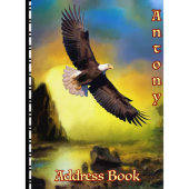 Eagle Flying Over Canyon Telephone Address Book (Front)