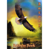 Eagle Flying Over Canyon Telephone Address Book (Front)