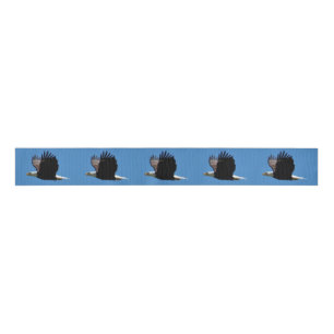 Eagle Flying Photo Grosgrain Ribbon