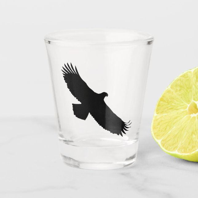 Eagle Flying Shot Glass (Front)