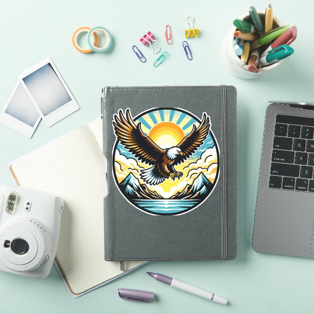 eagle flying sticker (iPad Cover)