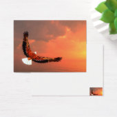 Eagle flying to the sun - 3D render (Desk)