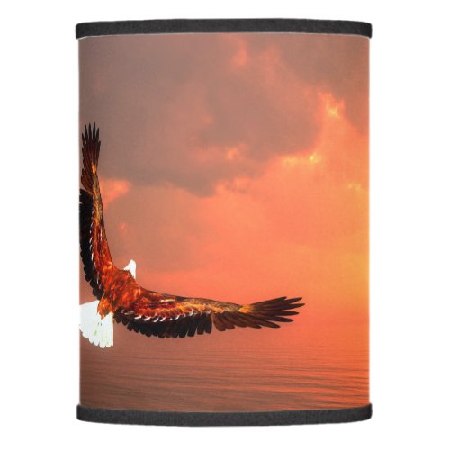 Eagle flying to the sun _ 3D render Lamp Shade