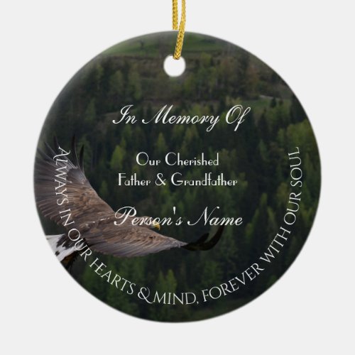Eagle Flying Tribute Ornament by HAMbyWG