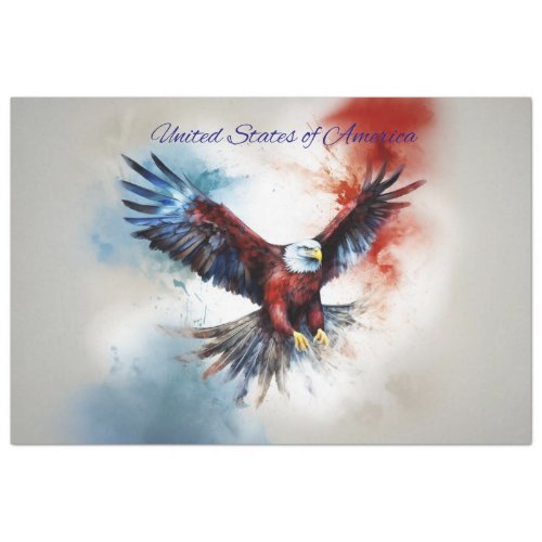 Eagle Flying United States of America Decoupage Tissue Paper