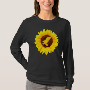 Eagle For Women Men Hawk Animal Sunflower T-Shirt