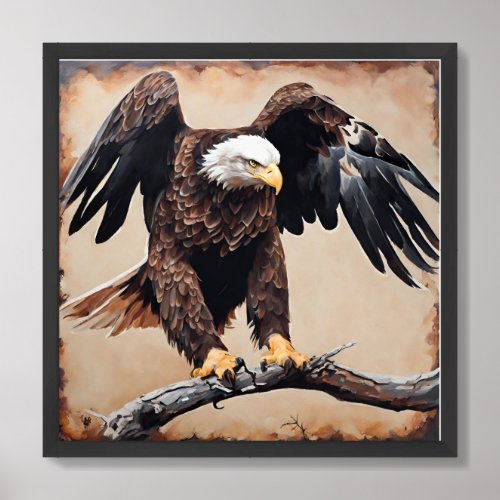 eagle framed art