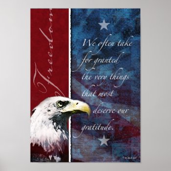 Eagle Freedom Poster by William63 at Zazzle