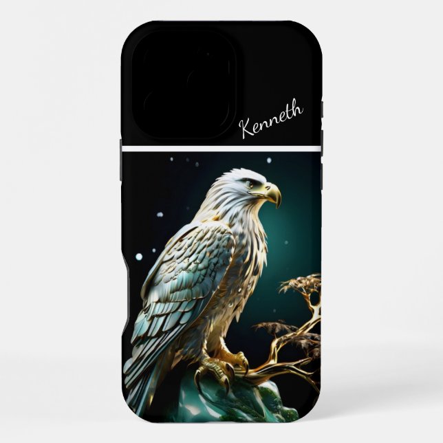 Eagle Full Moon Iphone Case (Back)