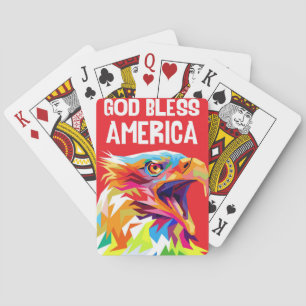 Eagle God Bless America Poker Cards