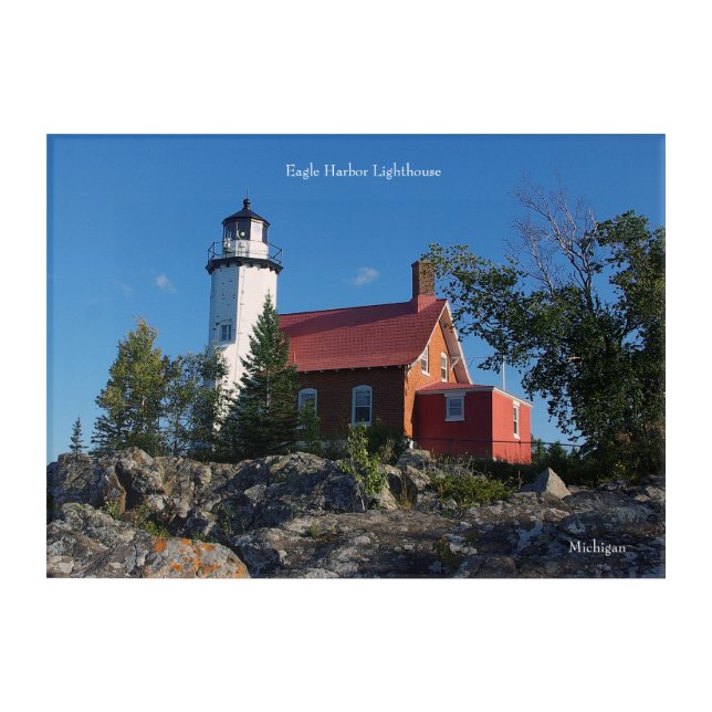 Eagle Harbor Lighthouse acrylic wall art (Front)