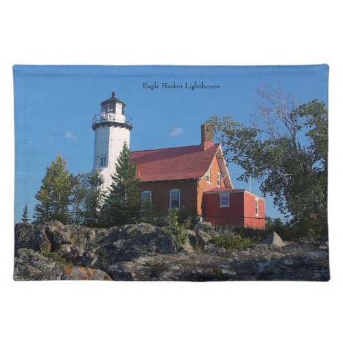 Eagle Harbor Lighthouse cloth placemat