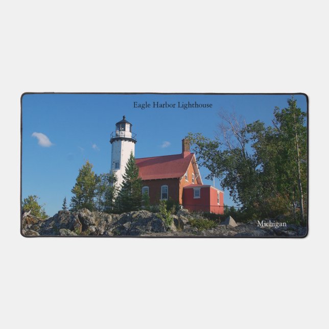 Eagle Harbor Lighthouse desk mat (Front)