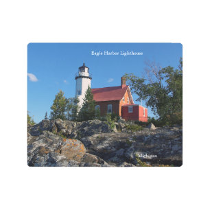 Eagle Harbor Lighthouse metalic wall art