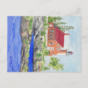 Eagle Harbor Lighthouse postcard