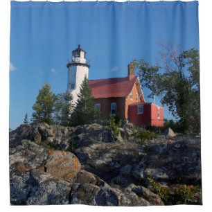 Eagle Harbor Lighthouse Shower Curtain
