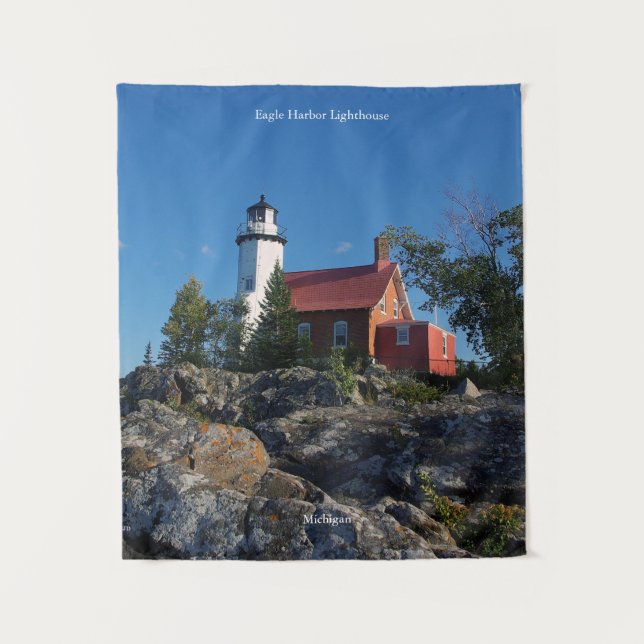 Eagle Harbor Lighthouse tapestry (Front)