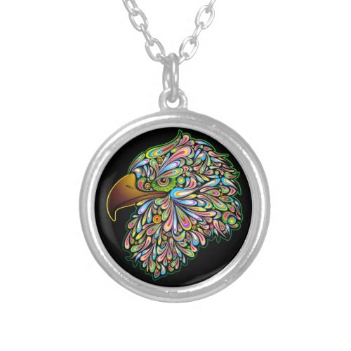 Eagle Hawk Psychedelic Design Necklaces