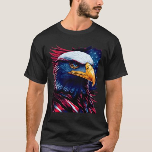 Eagle Head _ 4th Of July Independence Day  T_Shirt