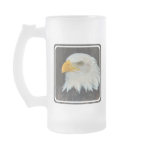 Eagle Head Frosted Beer Mug
