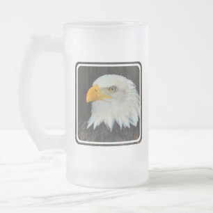 Eagle Head Frosted Beer Mug