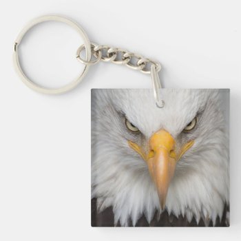 Eagle Head Keychain by WingSong at Zazzle